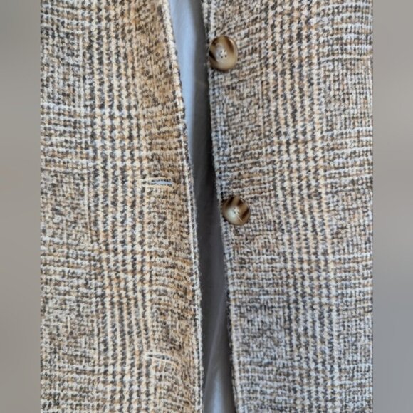 GIL BRET Soft Virgin Wool Long Button Down Trench Pea Coat size 12 - Picture 7 of 8